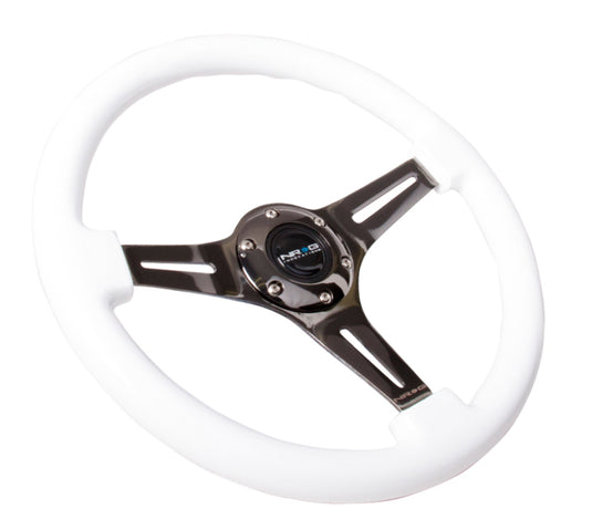 Nrg ST-015BK-WT NRG Steering Wheels - Classic