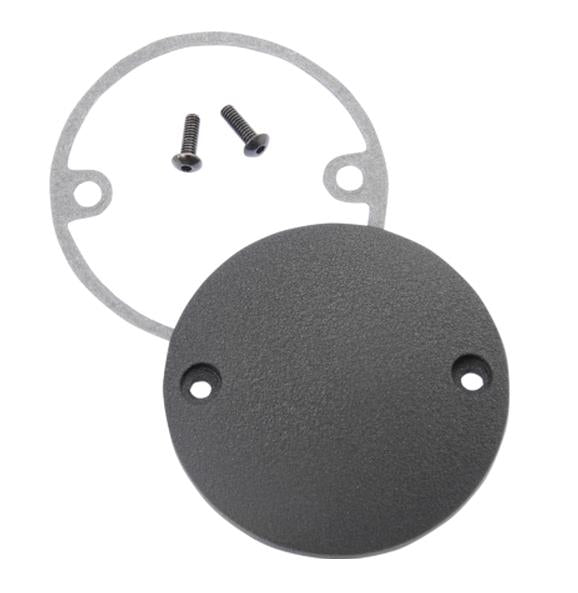 Drag Specialties 0940-1243 Chrome Spherical Radius Points Cover - Wrinkle Black