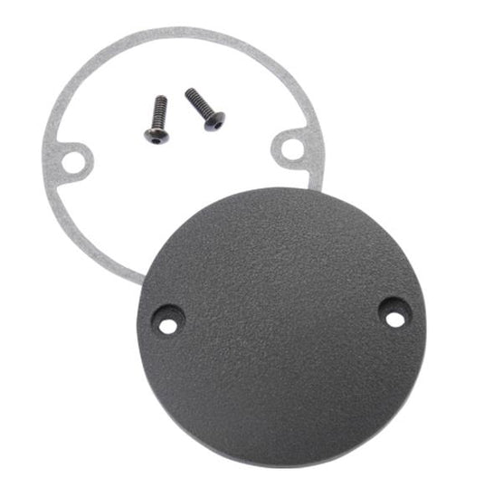 Drag Specialties 0940-1243 Chrome Spherical Radius Points Cover - Wrinkle Black