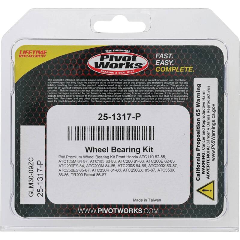 Load image into Gallery viewer, Pivot Works 25-1317-P PIV Wheel Bearing Kit
