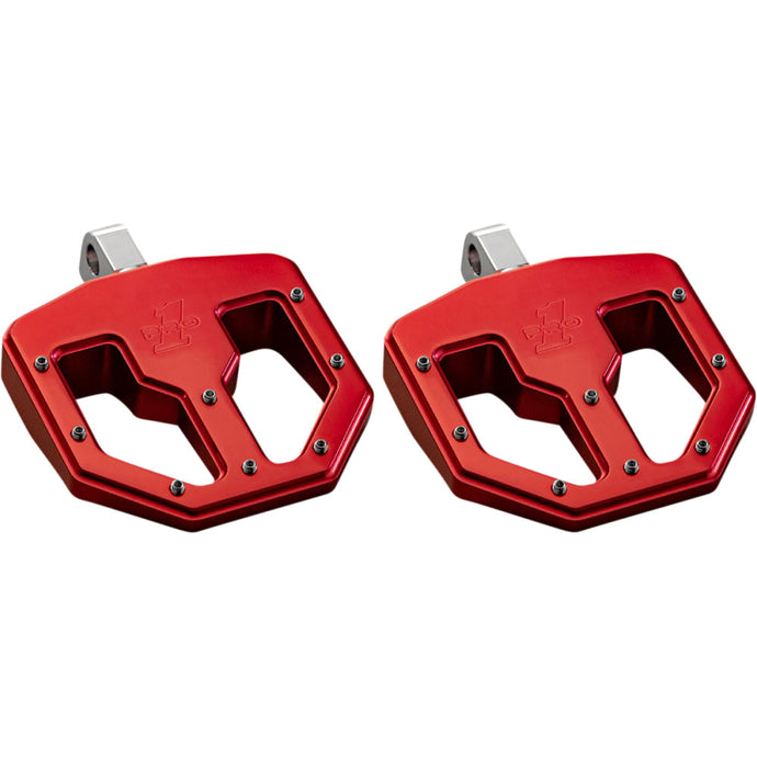 Pro-One Performance 500761R BMX V1 Billet Footpeg - Red