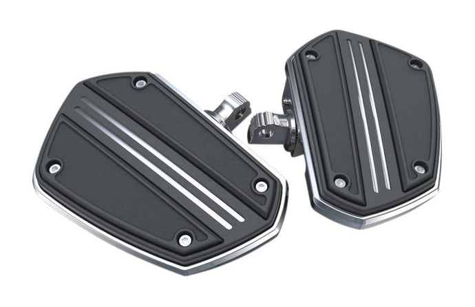 Ciro 60201 Twin Rail Mini Floorboards with Male Mounts - Chrome