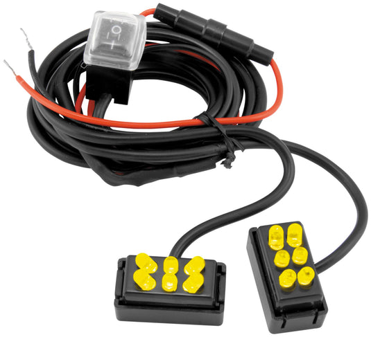 Street Fx 1042797 Electropods Oval Lightpod - Yellow/Chrome