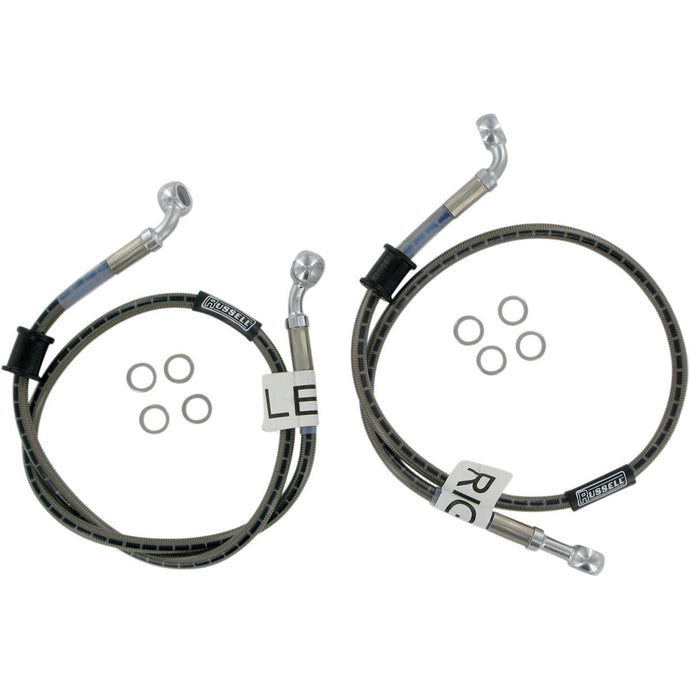Russell R09209 Cycleflex Brake Line Two-Line Race Kit