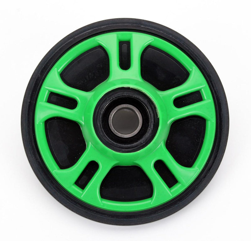Load image into Gallery viewer, Parts Unlimited 4702-0049 Colored Idler Wheel - 5.63in. Thin x 20mm - Green
