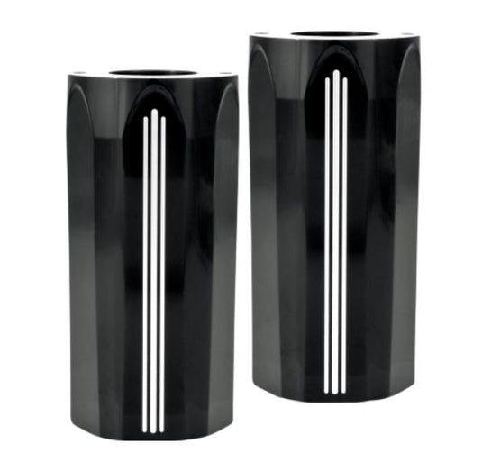 Performance Machine 0208-2102-BM Tech Fork Slider Covers - Contrast Cut