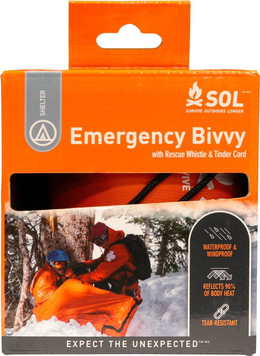Adventure Medical Kits 0140-1142 Emergency Bivvy with Rescue Whistle - 6Pk.