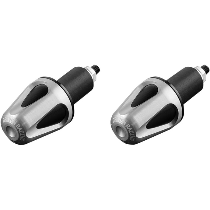 Driven Racing DXB-SL D-Axis Bar Ends - Silver/black