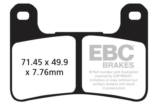 Ebc Powersports FA379HH EBC HH Sintered Brake Pads
