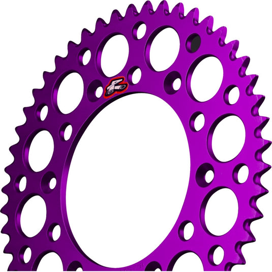 Renthal 441U-428-49GPPE Ultralight Rear Sprocket - Purple - 49T