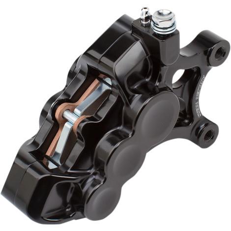Arlen Ness 02-211 6-Piston Differential Bore Front Brake Caliper for 14in. Rotors - Left Side - Black