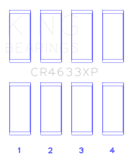 King Engine Bearings CR4633XP KING Connecting Rod Bearings