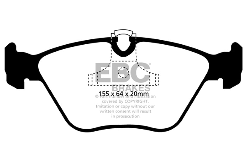 Load image into Gallery viewer, Ebc DP41552R EBC Yellowstuff Brake Pad Sets
