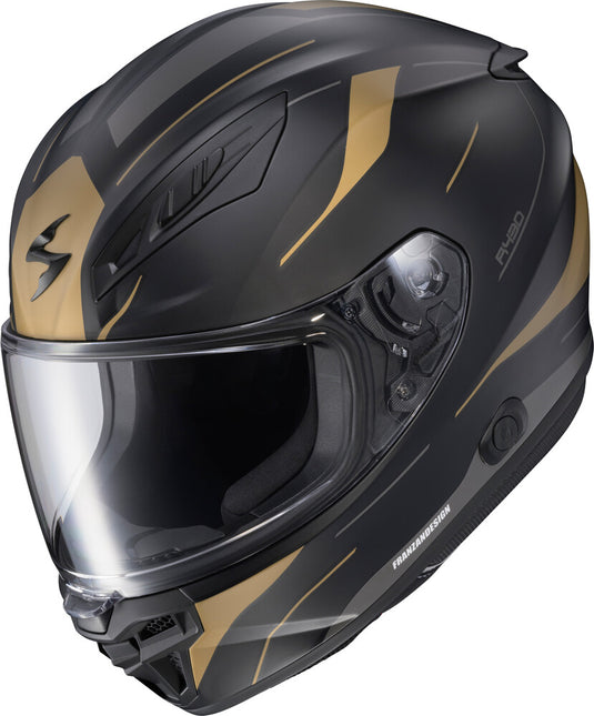 Scorpion EXO-R430 Cutlass Helmet (Large, Black/Gold)