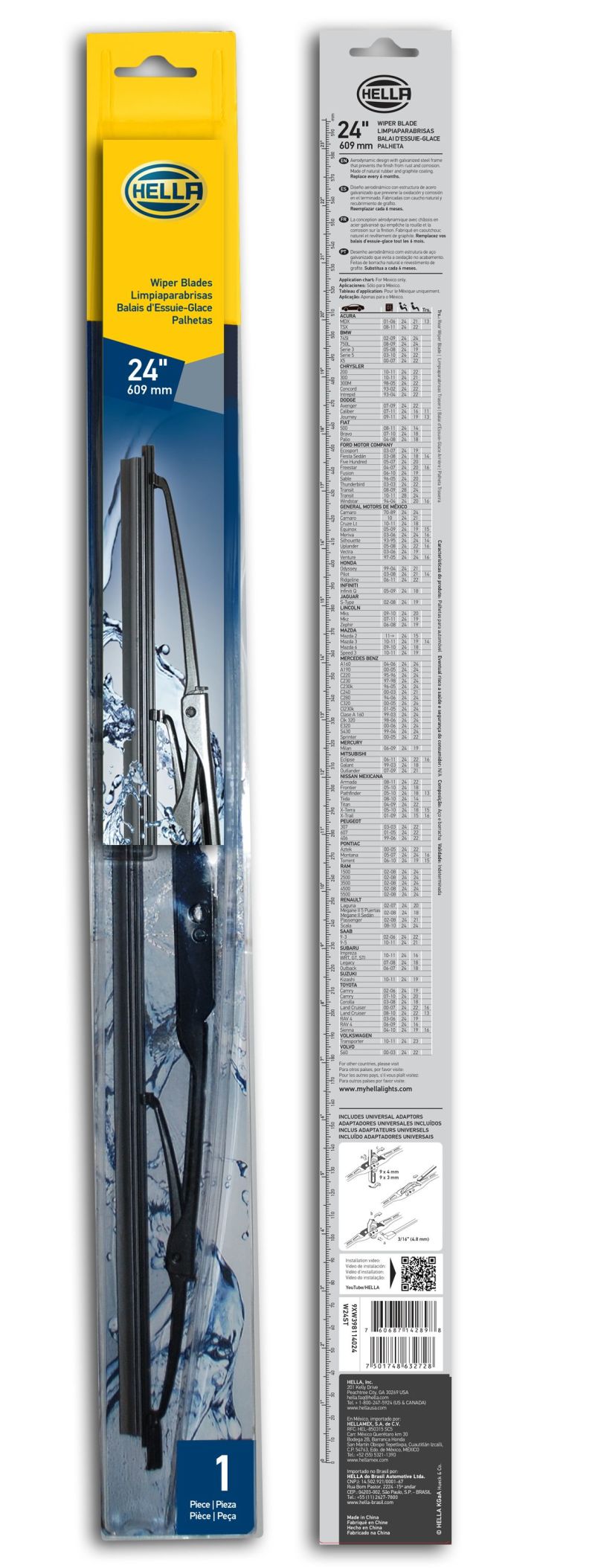 Load image into Gallery viewer, Hella 9XW398114024 HELLA Wiper Blades
