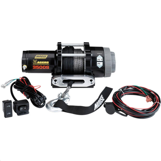 Moose Utility 104309 3,500-lb. Aggro Winch with Synthetic Rope