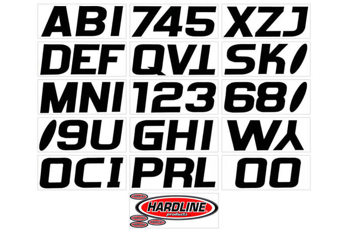 Hardline BLK700EC HRL Registration Letters