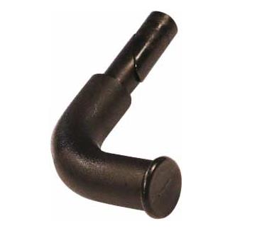 Holeshot 40107035 Ultra Hook Plastic Bar Hook - 90 Degree Bend - Black
