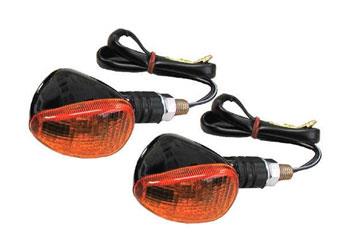 K&S Technologies 25-8405S Compact Universal Turn Signal Kit - Front - Black