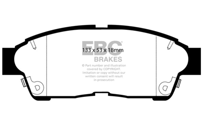 Ebc DP4964R EBC Yellowstuff Brake Pad Sets