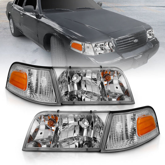 Anzo 121556 ANZ Crystal Headlights