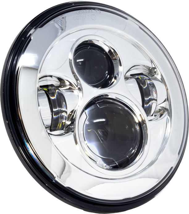 Letric Lighting Co. LLC-ILH-7C 7in. LED Headlight for Indian - Premium LED - Chrome