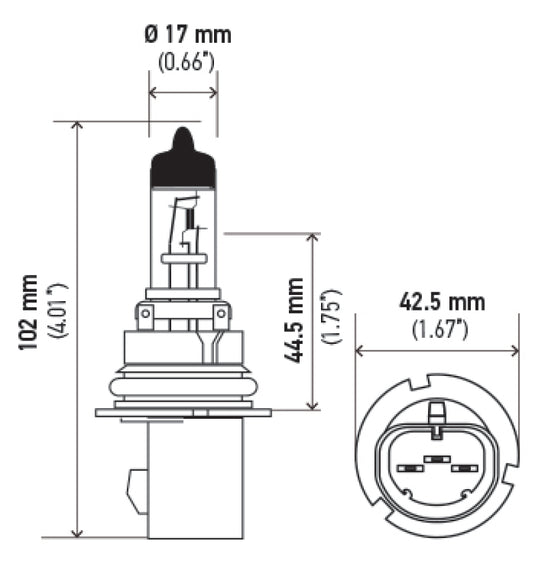 Hella 9007 HELLA Halogen Bulb
