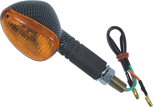 Fire Power 01100071 Oval Marker Light - 3 Wire - Black - Front