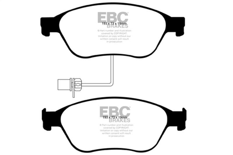 Load image into Gallery viewer, Ebc DP41535R EBC Yellowstuff Brake Pad Sets
