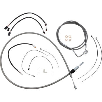 Magnum 5891142 XR Stainless Dot Handlebar Installation Kit - 15in-17in. - Chrome Fittings