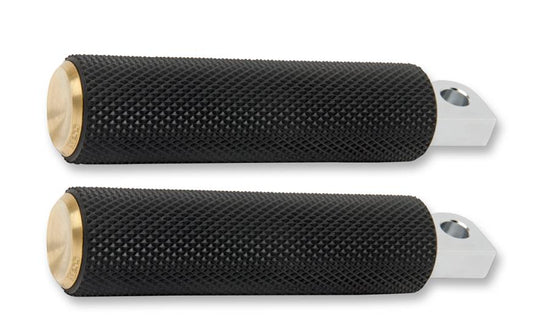 Arlen Ness 07-932 Fusion Footpegs - Knurled - Brass