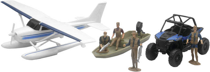 New Ray Toys SS-05716 1:32 Polaris RZR XP1000 with Float Plane Play Set