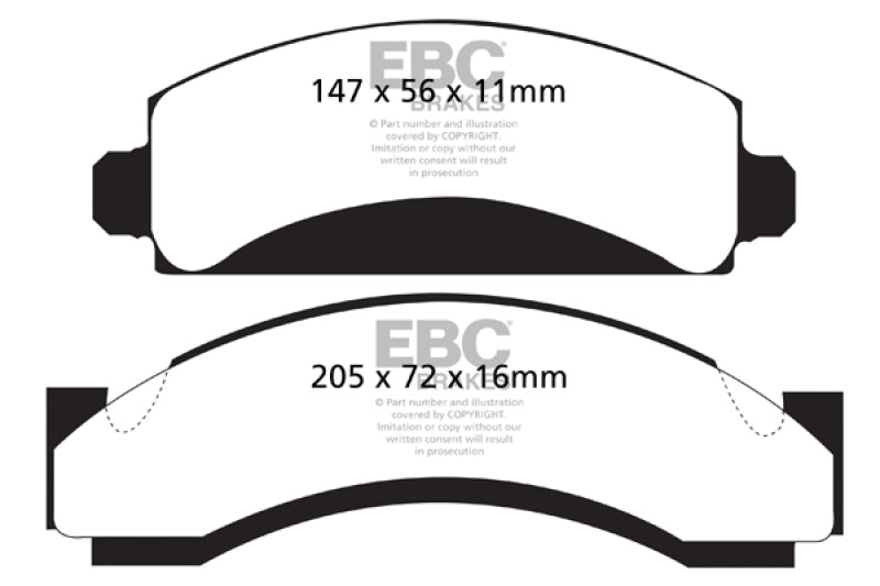 Load image into Gallery viewer, Ebc DP41241R EBC Yellowstuff Brake Pad Sets

