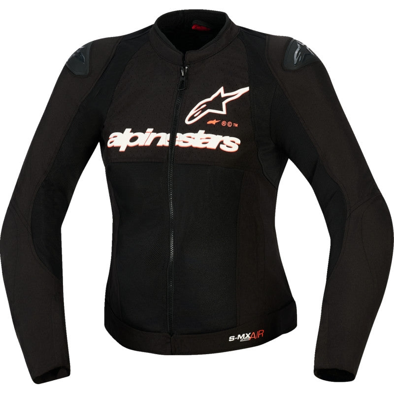 Load image into Gallery viewer, Alpinestars Stella SMX Air Womens Jacket (Small, Black/White/Fluo Red)
