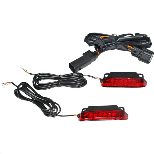 Custom Dynamics CD-LR-10-R LED Saddlebag Rail Light Bars - Red Lens