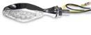 K&S Technologies 25-8922 LED Ultra Mini Stalk Marker Lights - Diamond Chrome Body with Rim