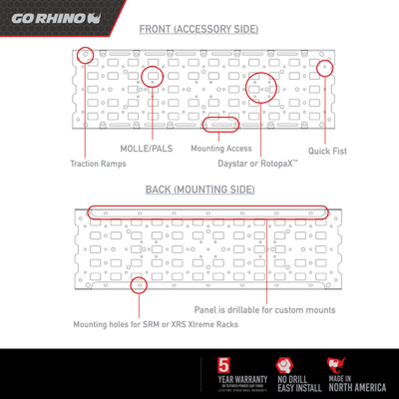 Load image into Gallery viewer, Go Rhino 5950020T GOR Rack Accessories
