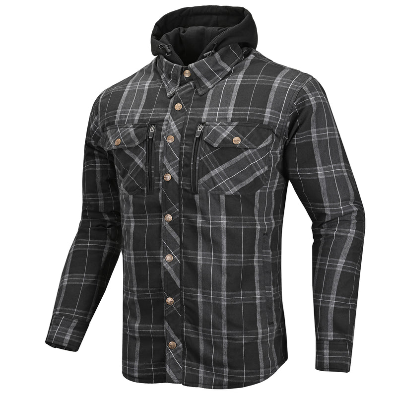 Load image into Gallery viewer, Cortech El Camino Riding Flannel Jacket (X-Large, Black/Gray)
