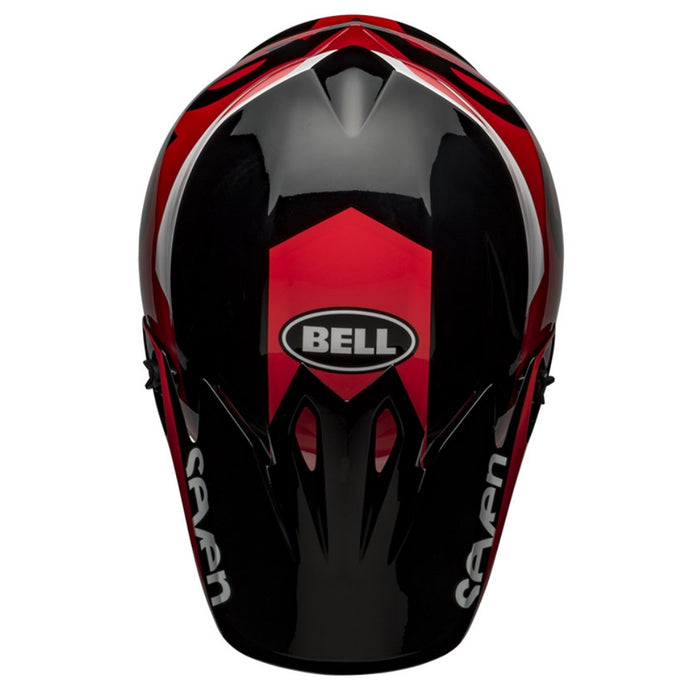 Bell Helmets Visor for MX-9 MIPS Seven Phaser Helmets - Matte Red/Black