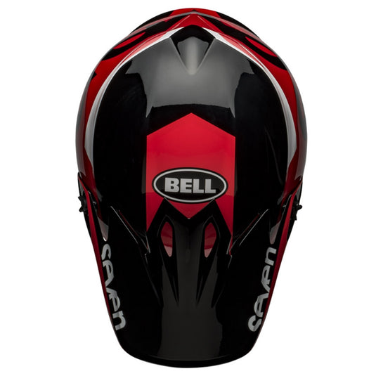 Bell Helmets Visor for MX-9 MIPS Seven Phaser Helmets - Matte Red/Black