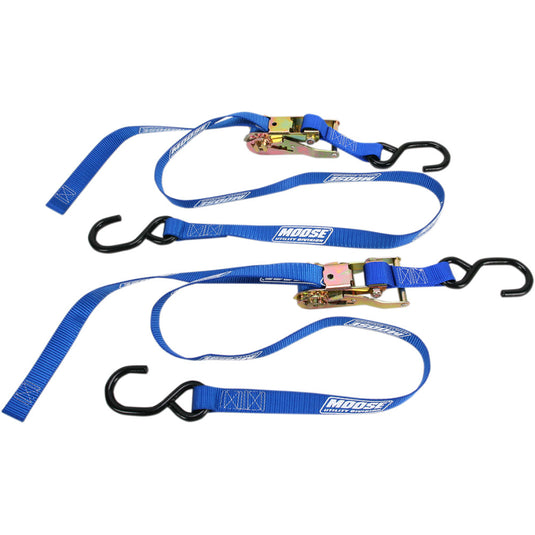 Moose Utility 3920-0299 Heavy-Duty Ratchet Tie-Down - 1in. - Blue
