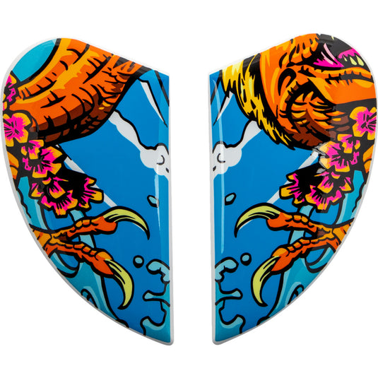 Icon Side Plate for Airform Helmets - Dino Fury blue