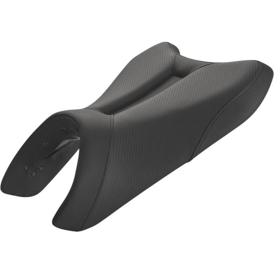 Saddlemen 0810-KT18 Gel-Channel Track - CF One-Piece Solo Seat with Rear Cover