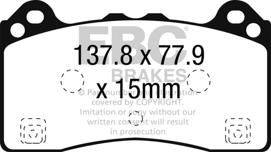 Ebc DP52274NDX EBC Bluestuff Brake Pad Sets
