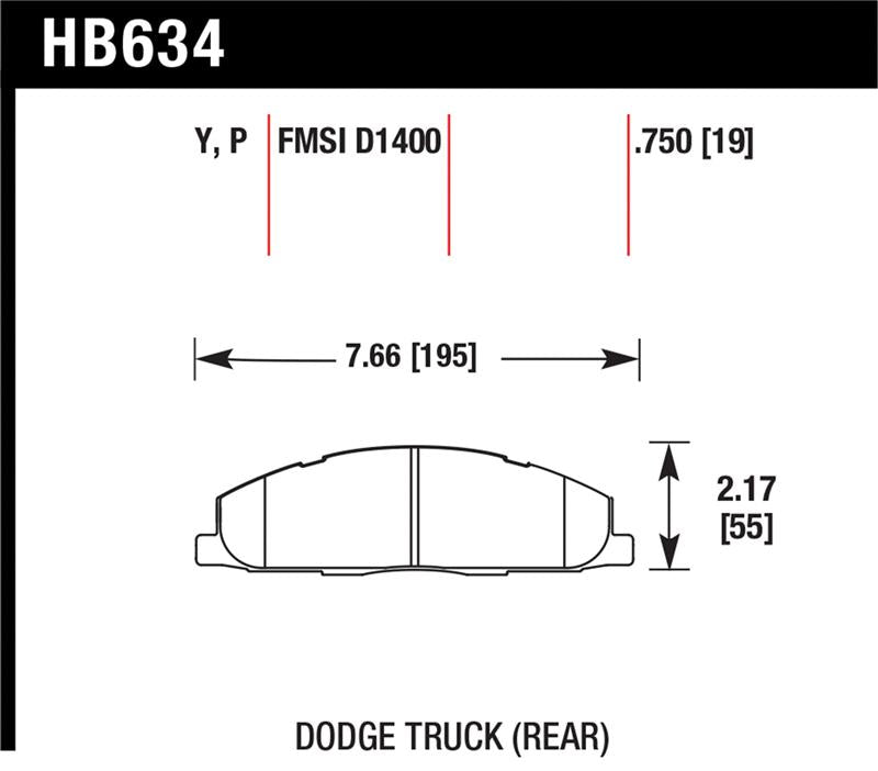 Load image into Gallery viewer, Hawk Performance HB634P.750 HAWK Super Duty Brake Pad Sets
