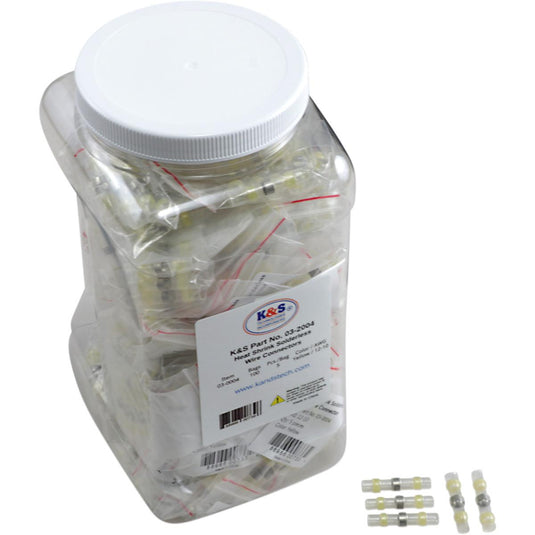 K&S Technologies 03-2004 Sordeless Wire Connector - Yellow