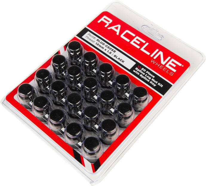 Raceline RLUG-CS25B Replacement Lug Nut - 12mm x 1.50, 20 Tapered w/ Key
