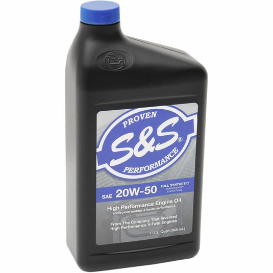 S&S Cycle 153755 High Performance Full Synthetic Engine Oil - 20W50 - 1 Qt.