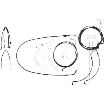 Magnum 4871192 Black Pearl Handlebar Installation Kit for 15in-17in. Ape