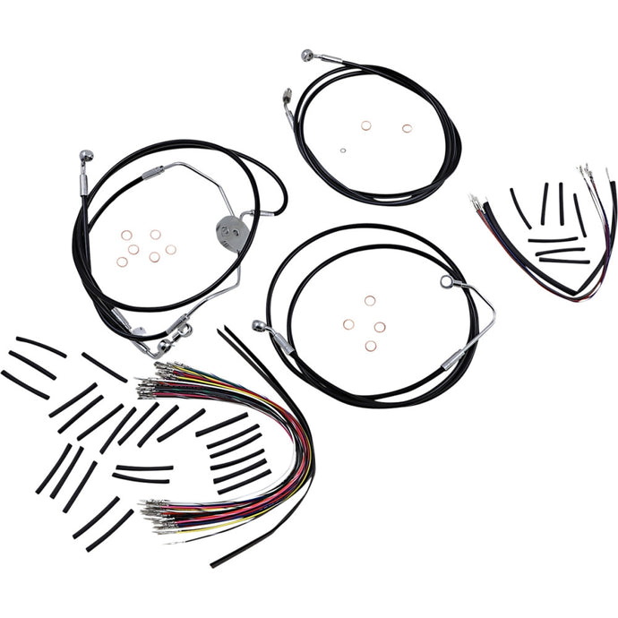 Magnum 489021 Black Vinyl XR Handlebar Installation Kit for 12-14in. Ape